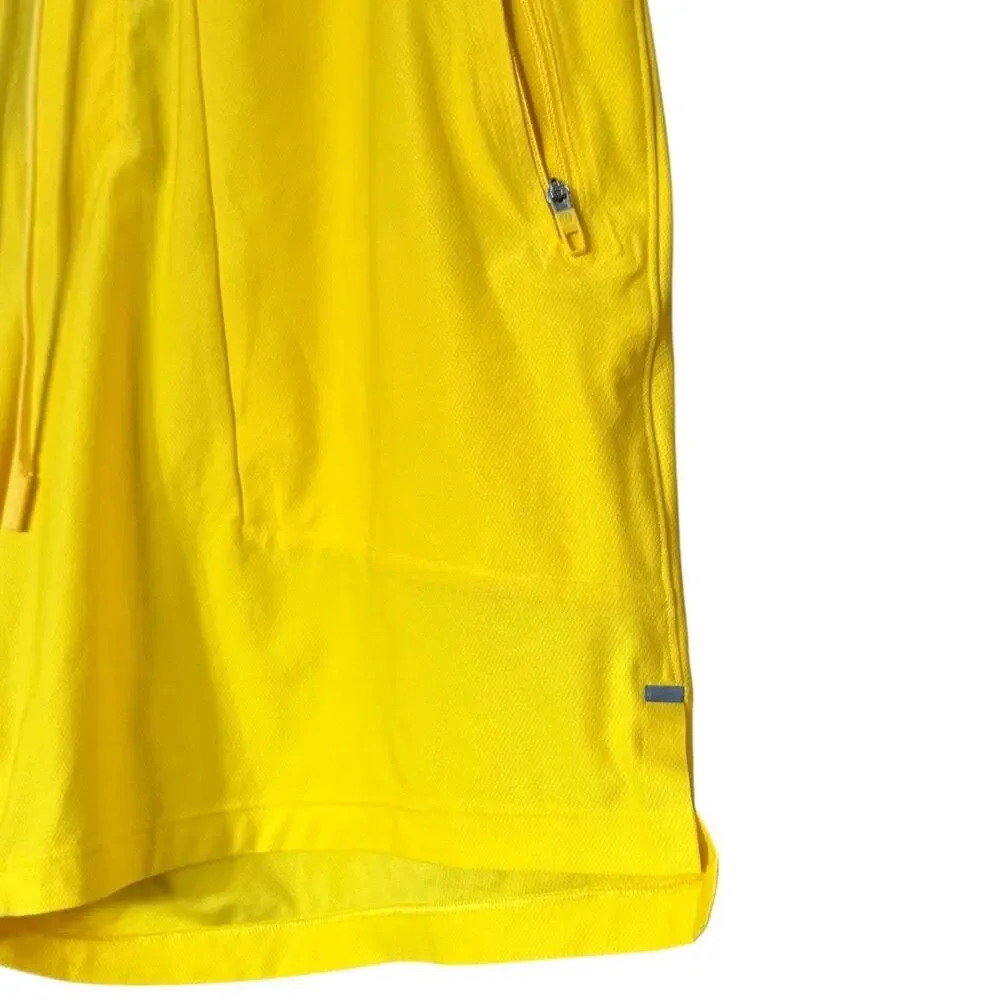 Lululemon License to Train Linerless Yellow Pique Short 7" - Picture 4 of 9